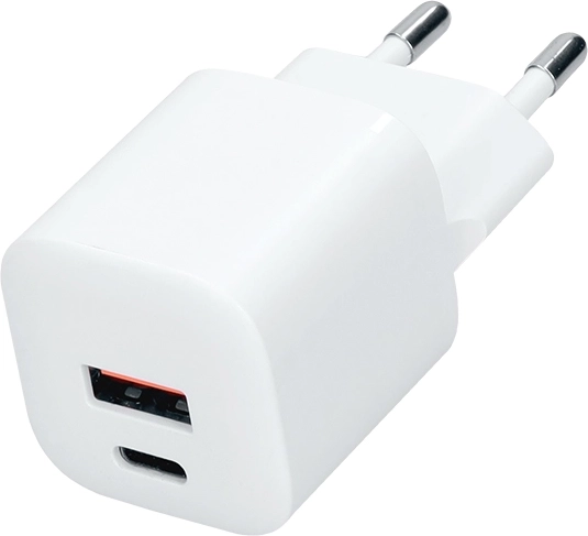 Solight GaN rychlonabíječka USB-C + USB-A 20 W PD