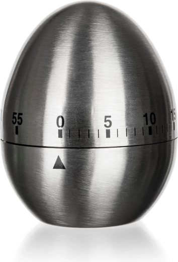 Kuchyňský minutník z nerezu ve tvaru vajíčka AKCENT