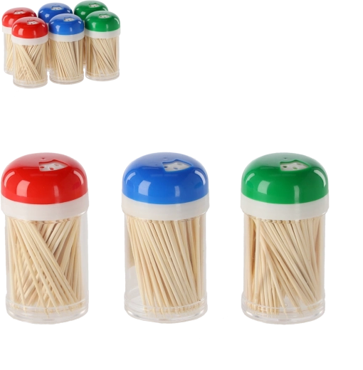 Dřevěná párátka s dávkovačem, 180 ks