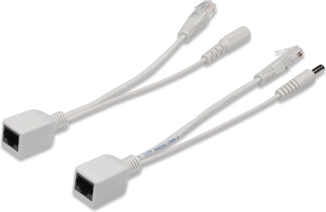 Digitus sada pasivních PoE kabelů Fast Ethernet 10/100 Mb/s DC 5,5 mm/2,1 mm