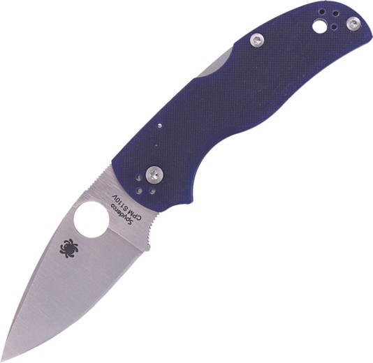 Kapesní nůž Spyderco Native 5 Dark Blue G10, satinová čepel 7,5 cm