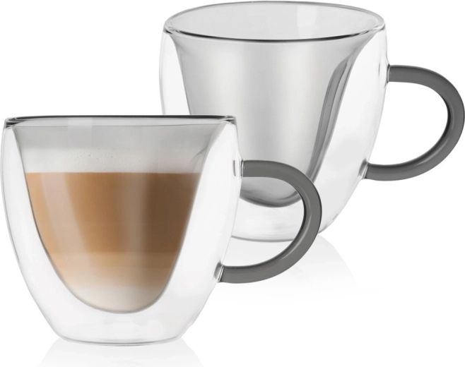 Termo sklenice s dvojitou stěnou 280 ml, 2 ks