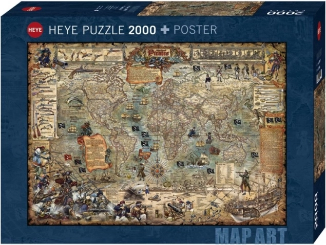 Puzzle 2000 dílků – svět pirátů