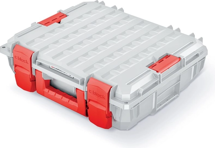 Kufr na nářadí C Block Pro Limited Edition 45 × 38 × 13,5 cm šedý s pěnovou výplní