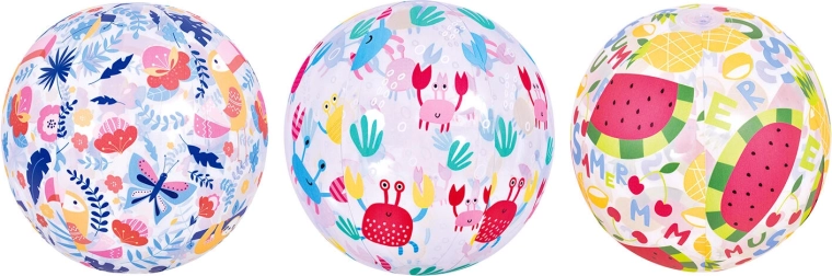 Nafukovací plážový míč 50 cm mix dekorů