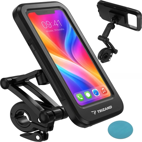 Vodotěsný držák telefonu na kolo TRIZAND s otočením 360°