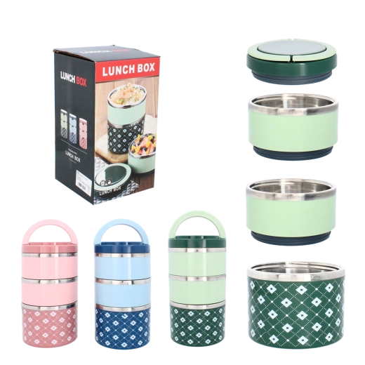 Tří dílná nerezová menážka 2 l, 13 × 24 cm