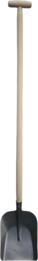 Stájová lopata s kladívkovým lakem a T násadou 120 cm