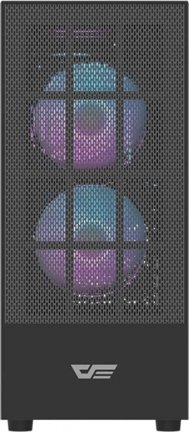 počítačová skříň Darkflash A290 s tvrzeným sklem, 3 ventilátory, černá