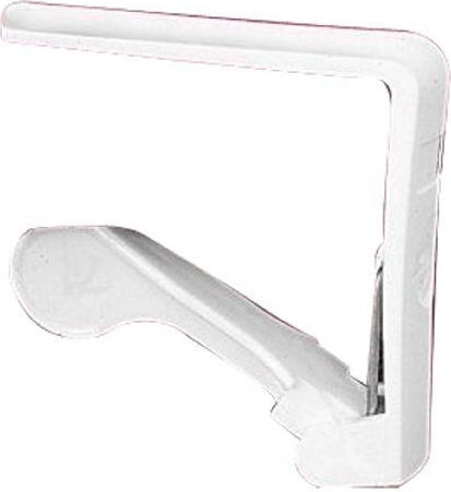 Spona na ubrus s pružinkou – bílá plastová