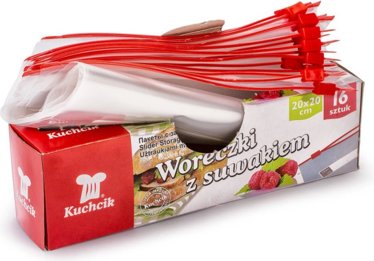 Sáčky na mražení se zipem 20 × 20 cm, 1,5 l (16 ks)