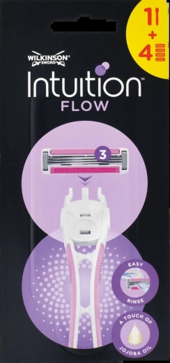 Dámský holicí strojek Wilkinson Intuition Flow Hybrid, 4 hlavice