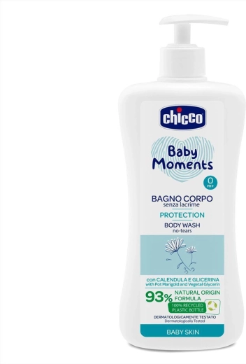Chicco Baby Moments Protection sprchový gel pro děti od narození 750 ml