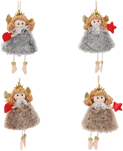 Vánoční závěsná ozdoba andílek 8 × 16 cm