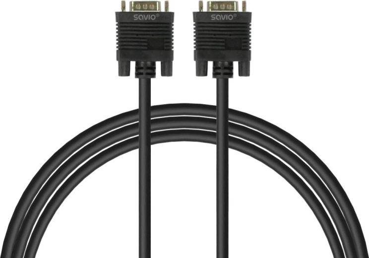 Stíněný VGA kabel VGA na VGA s feritovými filtry, 1,8 m