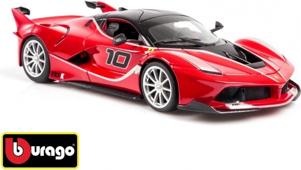 Bburago Ferrari FXX K 1:18 červený model RACE+PLAY