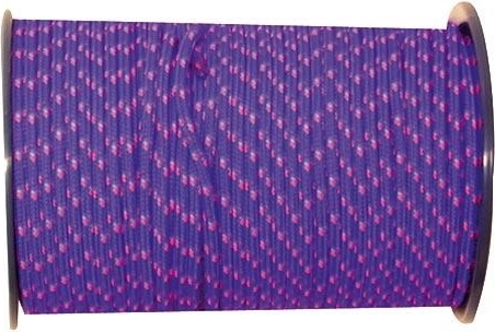 Polyesterová pletená šňůra s jádrem 5 mm, barevná, 100 m