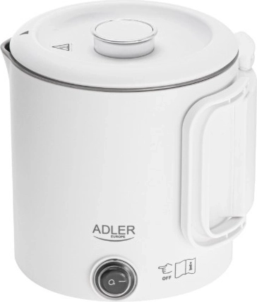 Cestovní rychlovarná konvice 0,8 l bílá ADLER AD 1388