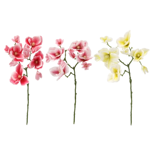 Umělá větvička magnolie 56 cm – mix barev