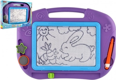 Magnetická kreslící tabulka s razítky 32 × 24 cm