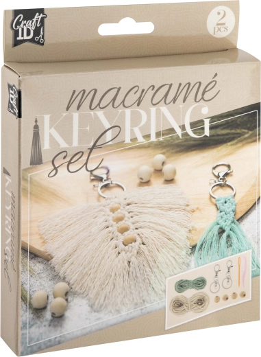 Kreativní sada macramé – 2 přívěsky na klíče