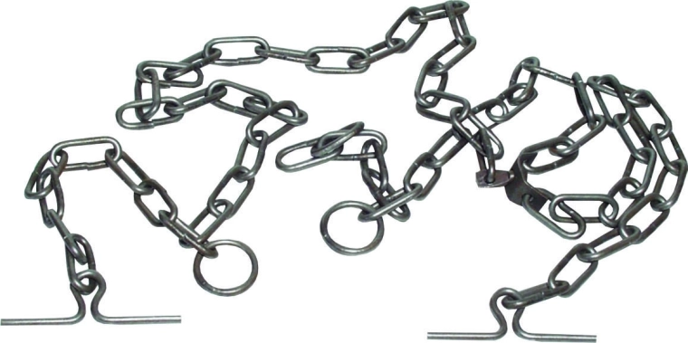 Úvazek na krávu s pozinkovaným řetězem 5 mm, 135 cm