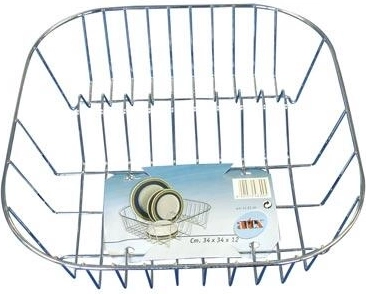 Nerezový odkapávač na nádobí 34 × 34 × 12 cm