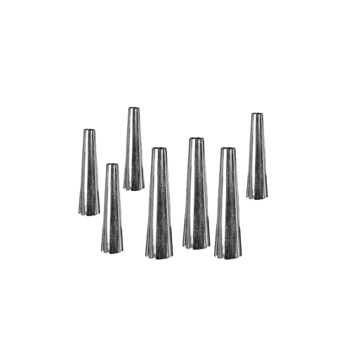 Sada kovových formiček na kremrole, 10 ks