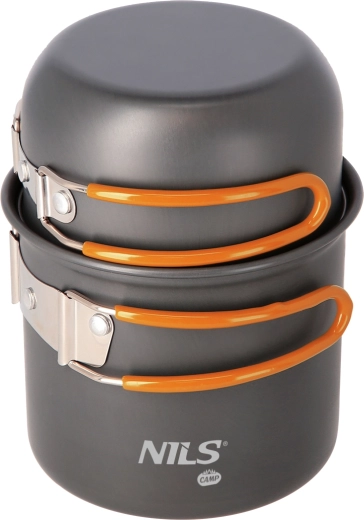 Kempingová sada nádobí s příborem NILS Camp, 2dílná