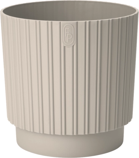 Květináč MIKA Cyli Petit ECO Recycled 26 cm mandlový