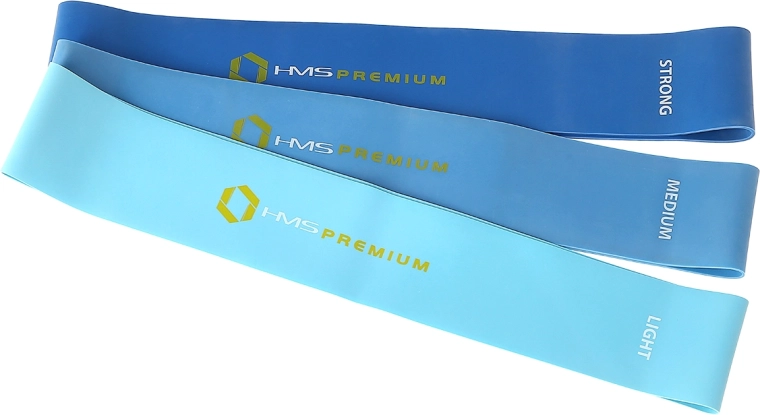 Sada odporových posilovacích gum HMS Premium – set 3 úrovní