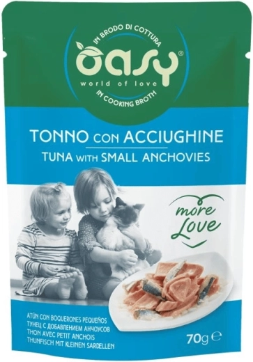 Oasy kapsička More Love – tuňák s malými ančovičkami 70 g