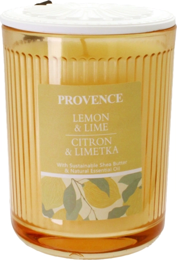 Svíčka ve skle citron a limetka žlutá 230 g