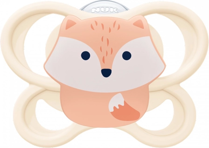 Dětský dudlík NUK Perfect Match Air Fox 0–6 m, silikonový