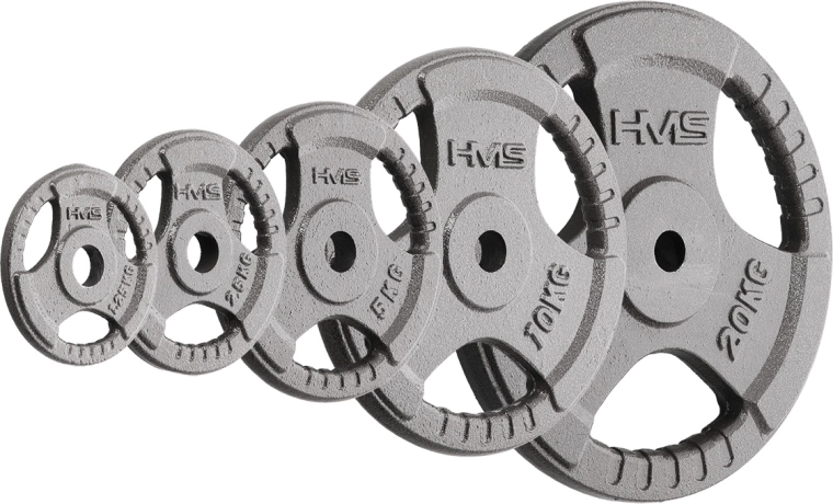 Litinový kotouč s úchopy HMS Hammertone 5 kg, 30 mm