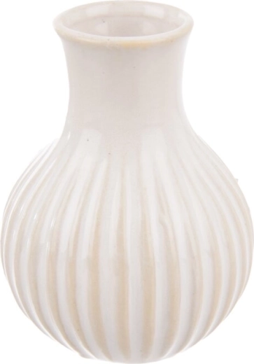Bílá porcelánová váza 6 × 6 × 8 cm