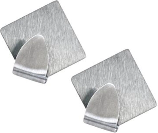 Nerezové samolepicí háčky TORO – diamantový design, 2 ks