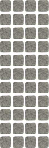 Samolepicí ochranné podložky pod nábytek TORO, mix tvarů, 44 ks