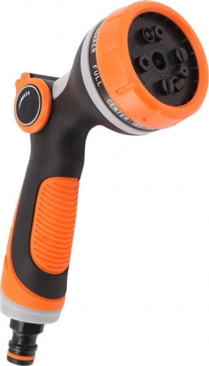 Regulovatelná postřikovací hlavice na zahradní hadici