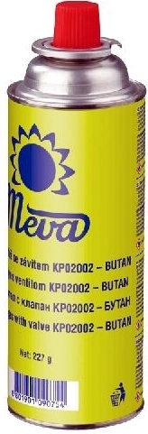 Plynová kartuše 227 g s ventilem MEVA
