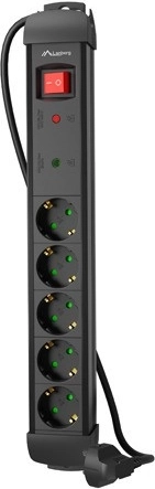 Přepěťová prodlužovací zásuvka 5x AC, 1,5 m – LANBERG