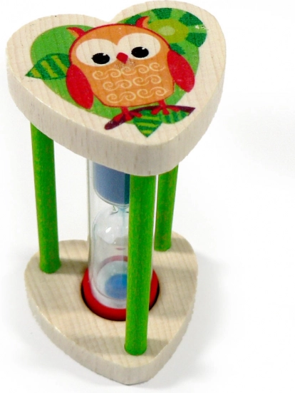 Přesýpací hodiny Sovička pro měření doby čištění zubů