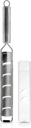 Ploché nerezové struhadlo s ochranným pouzdrem 38 × 4 cm