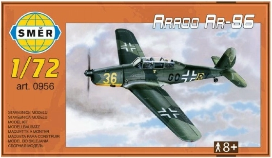Model Arado AR-96 1:72 15,2x1,18 cm v krabici 25x14,5x4,5cm