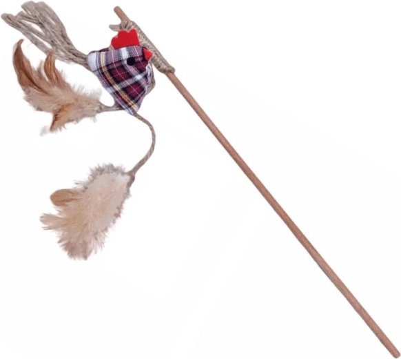 Quapas! přírodní udička pro kočky se slepičkou