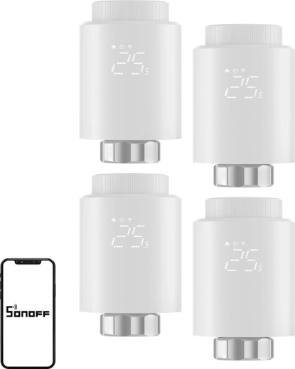 Sonoff ZigBee termostatická hlavice TRVZB (4 ks)