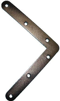Rohovník 120 × 120 mm bílý pozinkovaný – balení 20 ks