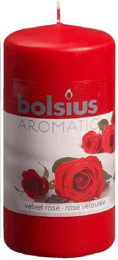 Svíčka válec růže 5,9 × 12,1 cm