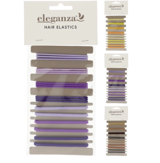 Sada 18 elastických gumiček do vlasů bez kovu