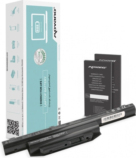 Baterie Movano pro Fujitsu Lifebook E744 a E753 4400 mAh 48 Wh